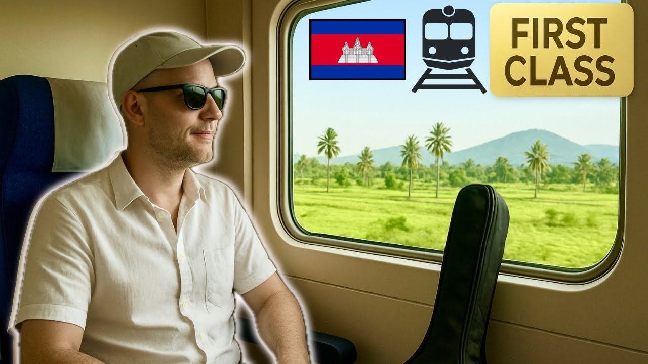 Поезд Пномпень ⇄ Кампот – я попробовал ПЕРВЫЙ КЛАСС 🚂