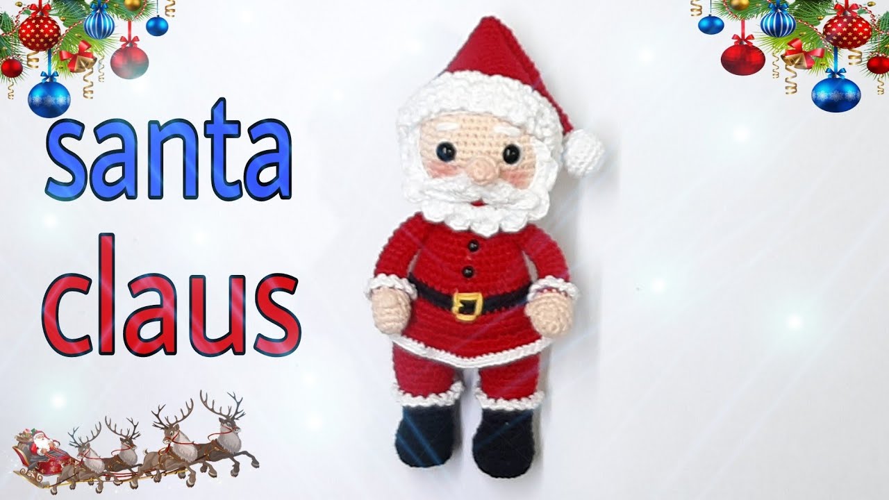 🎅 SANTA CLAUS / PAPA NOEL / Amigurumis - TUTORIAL paso a paso  ( primera parte  )