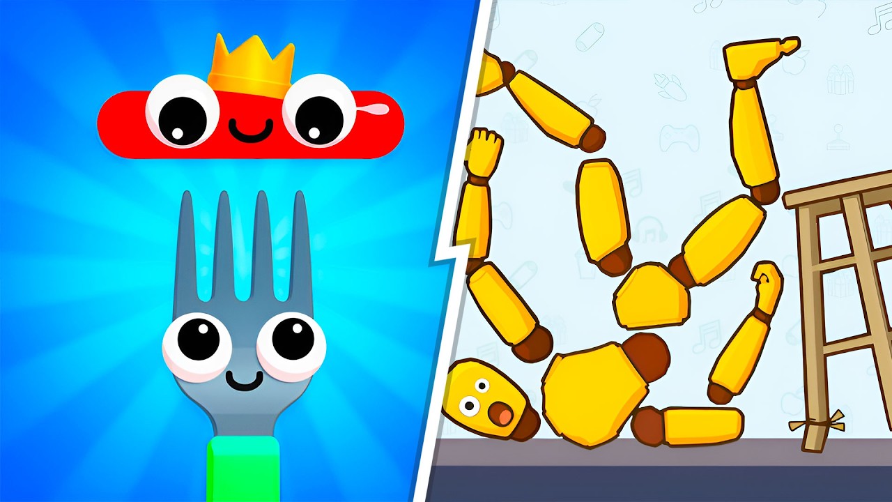 Fork N Sausage VS Kick & Break 🔥 Max Level SpeedRun Gameplay (Android,iOS) Ep 827
