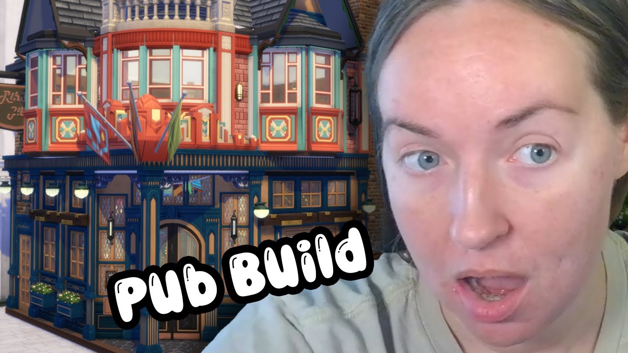Я построил деревенский паб в The Sims 4 БЕЗ пользовательского контента #simsbuild