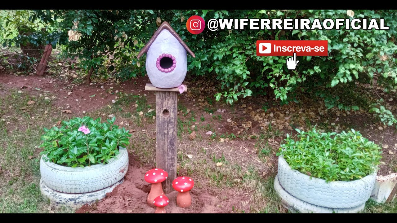 Como fazer casa de passarinho, passo a passo (Novo modelo !)