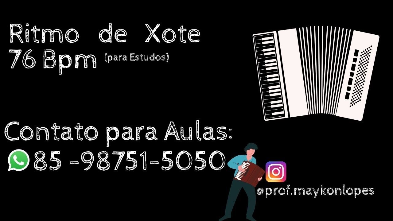 Ritmo de Xote para Estudos 76 bpm - Loop (zabumba, triângulo e agôgô)