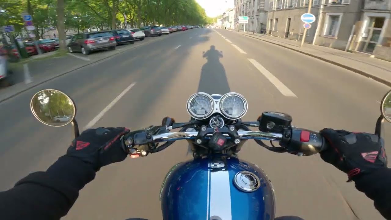 Triumph Bonneville evening ride