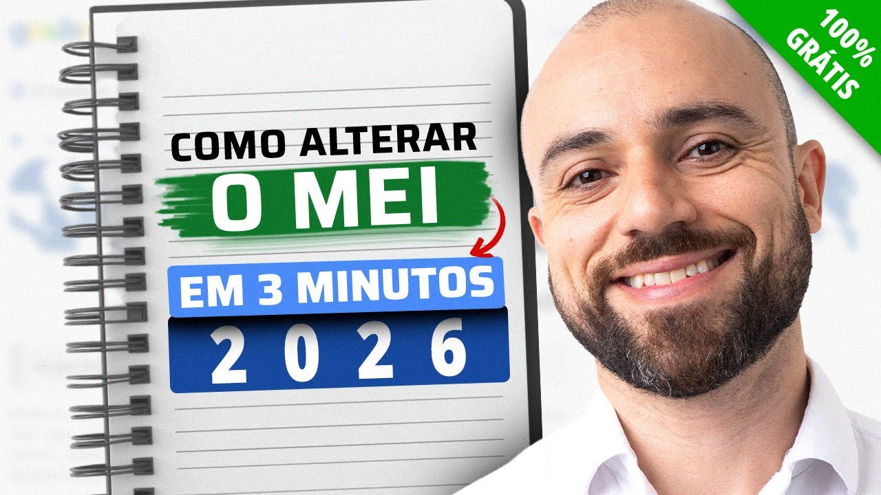 ✅ Como ALTERAR DADOS do MEI GRÁTIS (2026) ⭐️ CNAE, Endereço, Mudar Atividade etc… (FÁCIL e RÁPIDO)