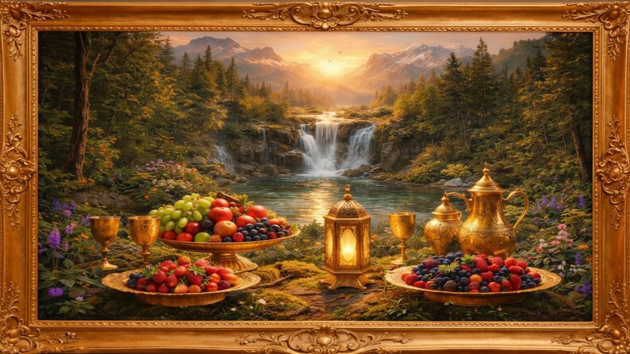 Gold Frame Vintage Frame Ramadan Vibes أجواء رمضان