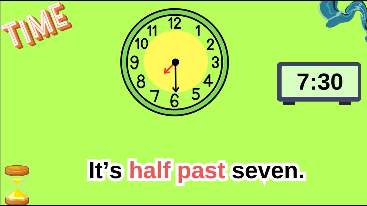 WHAT Time is it? It's half past... Telling the Time