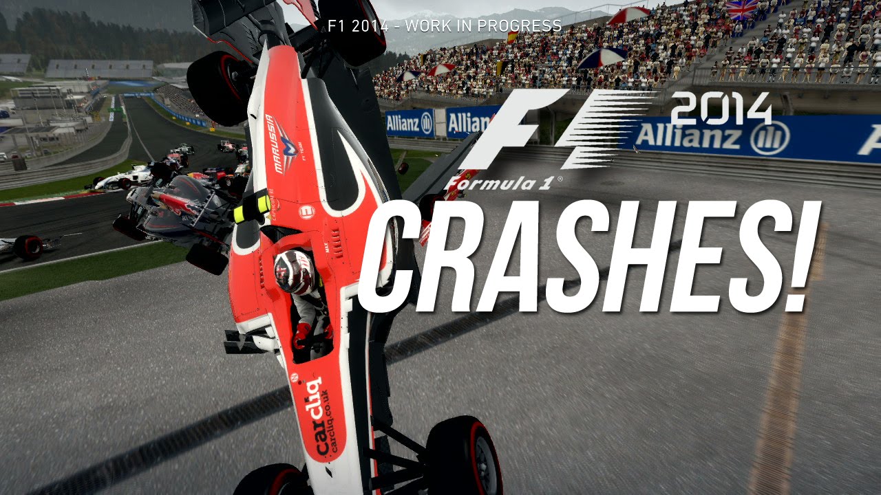 30 Amazing Crashes in F1 2014 (Xbox 360 Version, WIP)
