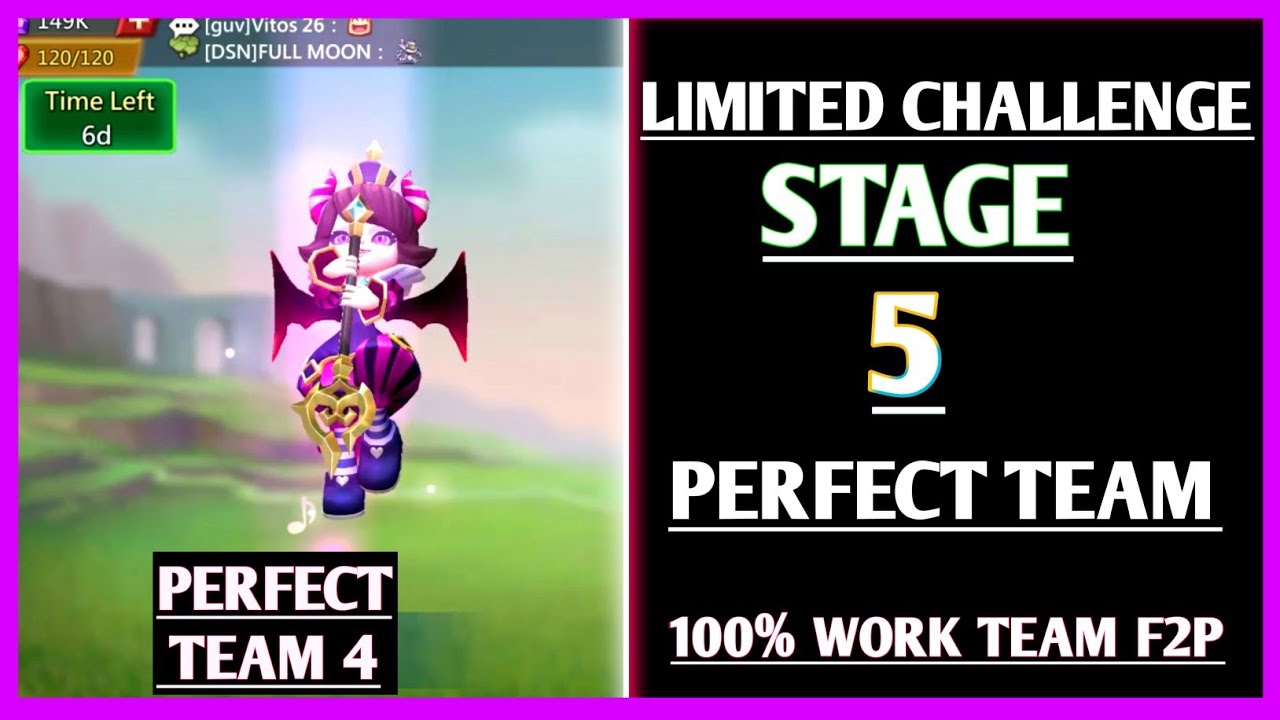 Lords mobile Petite Devil Limited Challenge Stage 5 Auto Trick vs Trick Stage 5 Auto
