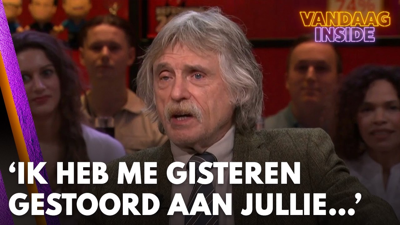 Johan Derksen: 'Ik heb me gisteren een beetje gestoord aan jullie...' | VANDAAG INSIDE