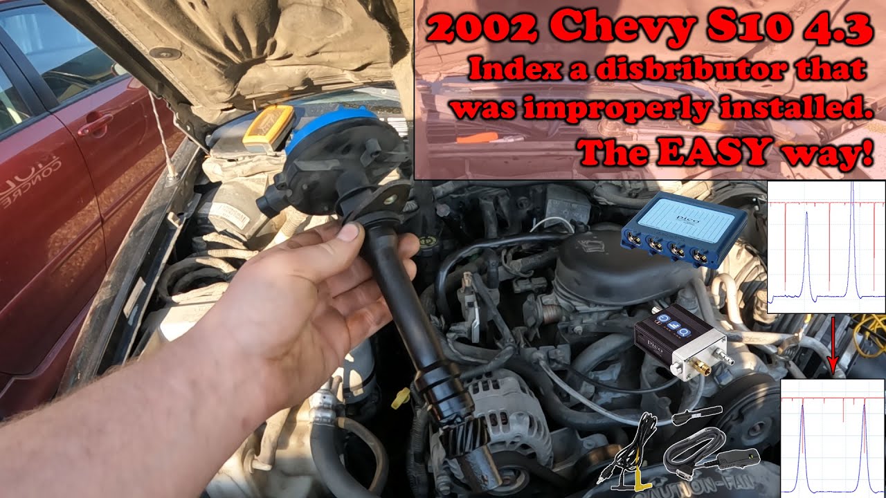 2002 Chevy S10 4.3L - How to index a distributor that's been improperly installed - PART 1