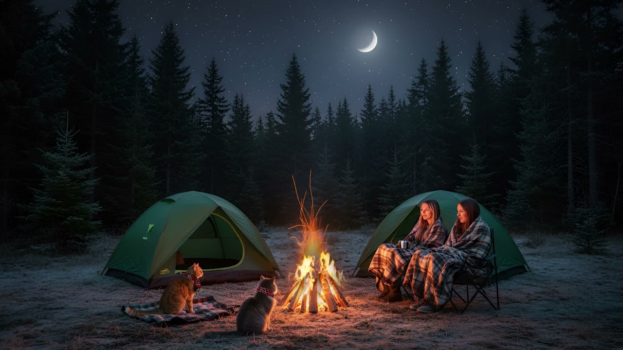 Up in the Mountains #2 Let's go Camping. Calm Relaxing music.
