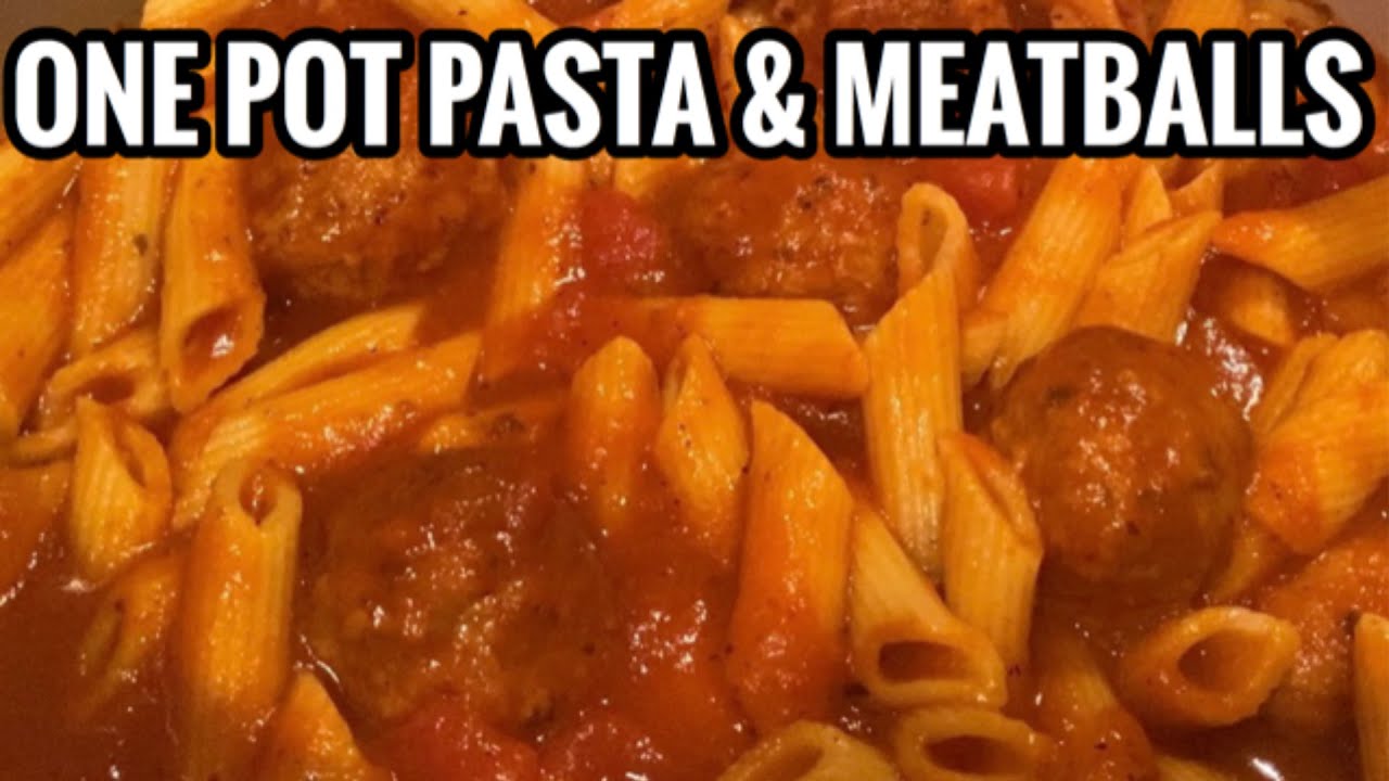 ONE POT PASTA & MEATBALLS *PRESSURE COOKED IN THE NINJA FOODI