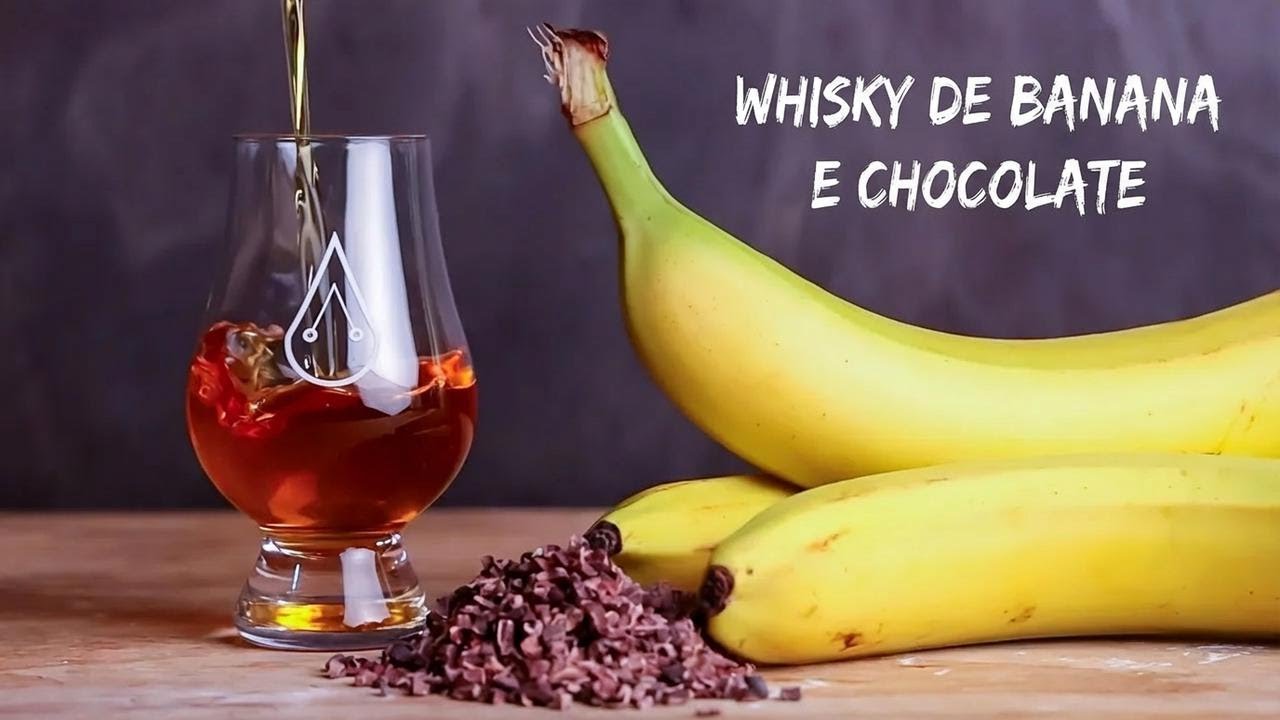 Será que consigo fazer um whiskey de banana com chocolate em casa?