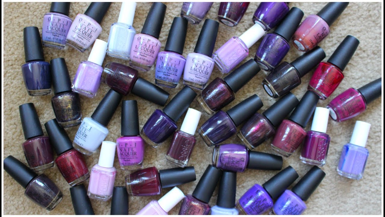 Purple Nail Polish De Clutter! 2017