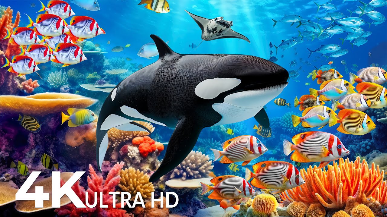 Amazing 4K Ocean Adventure 🐳 Dive Deep and Marvel at Sea Animal in The Best 4K ULTRA HD Aquarium #38