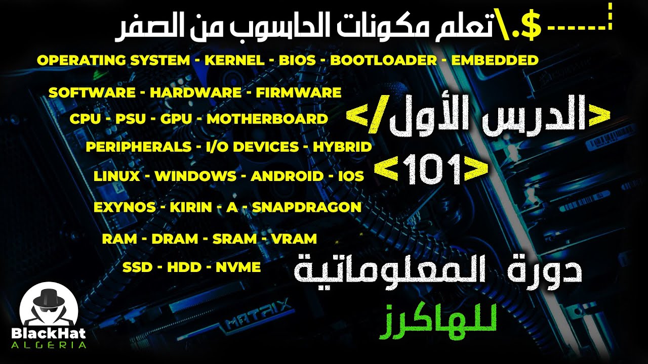 مبادئ المعلوماتية للأمن السيبراني 101