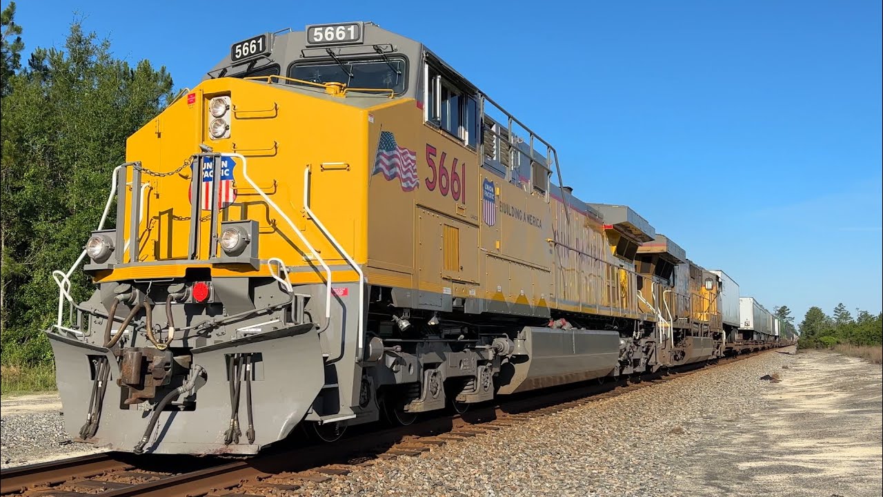 Clean Union Pacific 5661 leading NS 29F at Blanton Ga | June 24, 2026