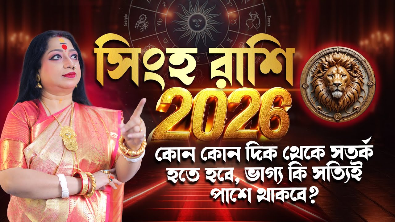 2026 সিংহ রাশি কোন কোন দিক থেকে সতর্কহয়ে থাকতে হবে। ভাগ্য কি আপনার সাথ দেবে?