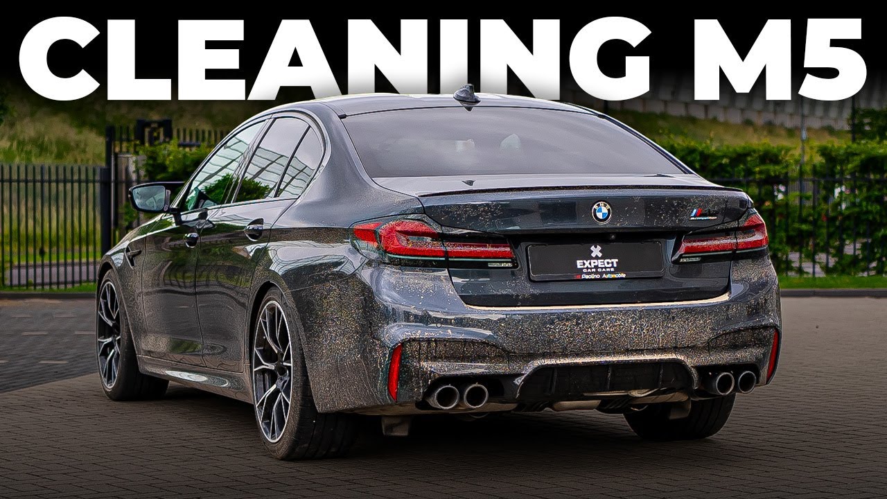 Cleaning a DIRTY BMW M5 Competition - ASMR
