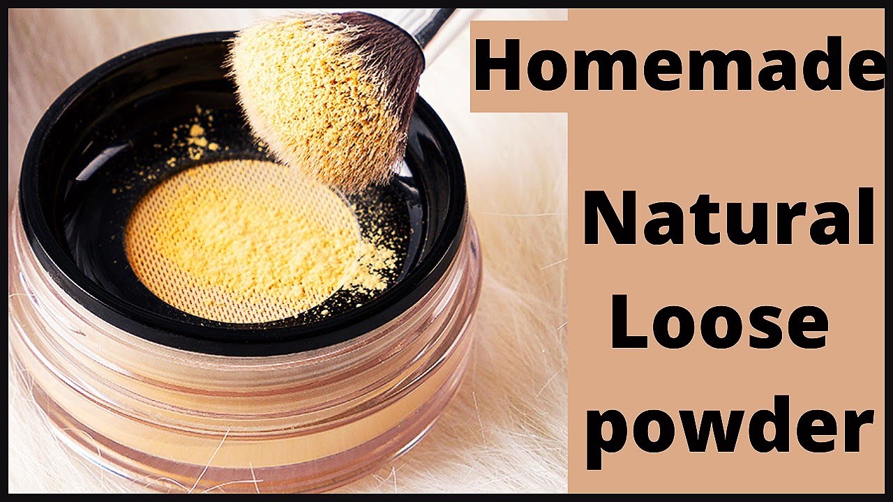 How to make natural Loose powder at home || Homemade face Powder || Diy compact powder .