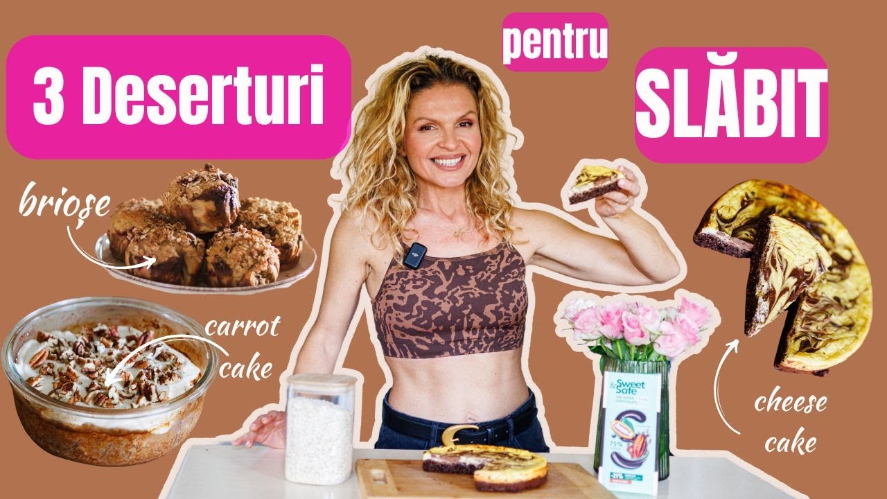 3 DESERTURI pt SLĂBIT rapide si usoare fără zahăr- slab calorice