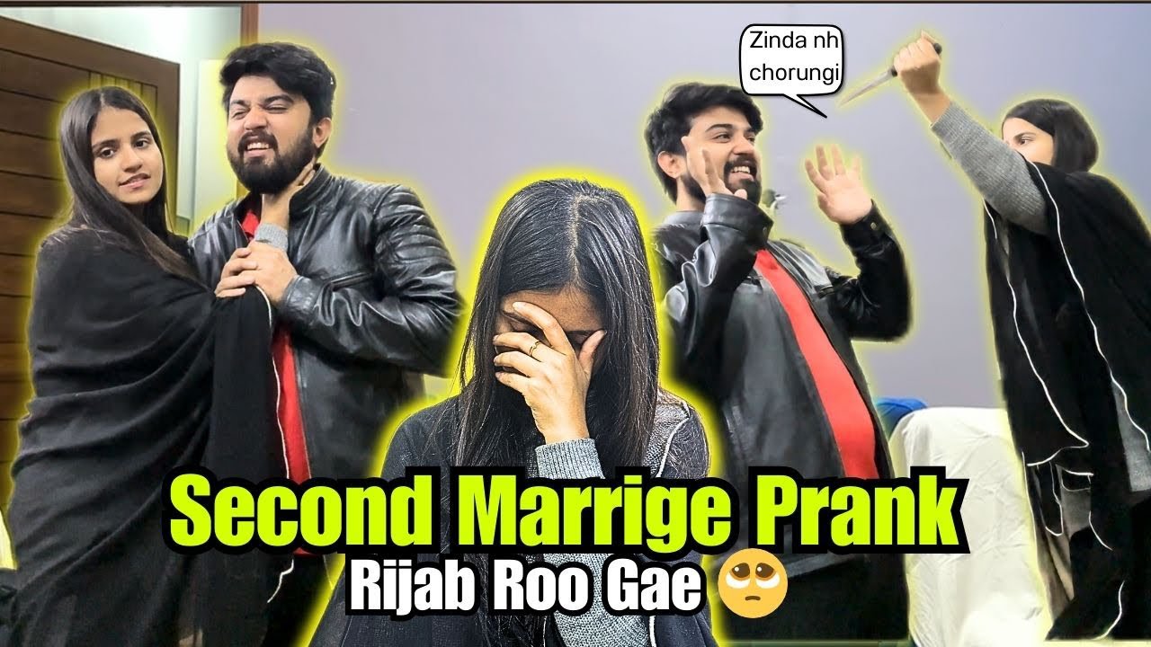 Second Marriage Prank on wife 🤯 Wife Shocking Reaction 😱 | Hilarious Prank Gone Wrong | Best Vlog