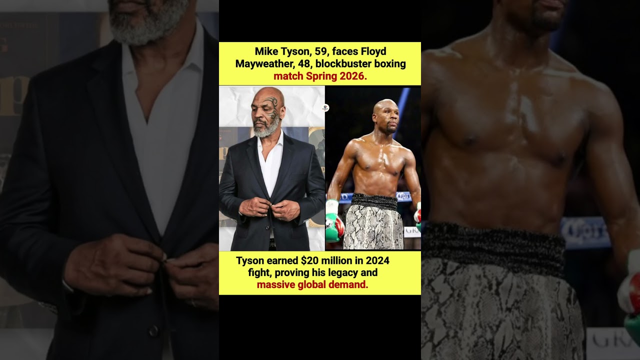 Mike Tyson vs Floyd Mayweather 2026! Legendary Showdown Awaits 💥 #Boxing #TysonVsMayweather