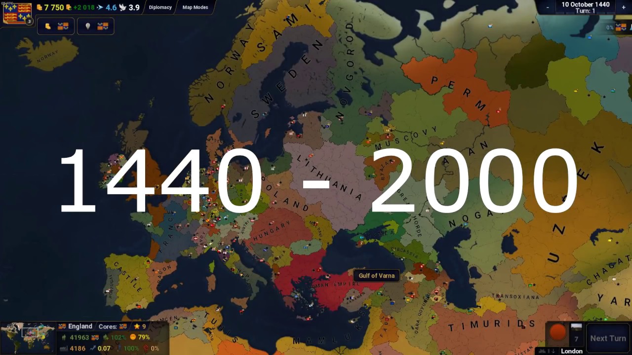 Age of Civilizations 2 Timelapse 1440-2000 Years