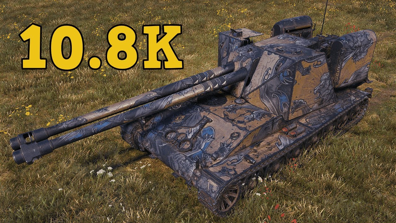 SFAC 105 &bull; 10.8K Damage &bull; Record on EU Server &bull; WoT Gameplay