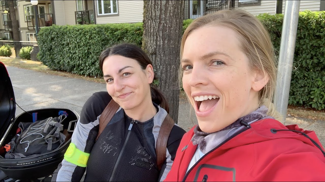 My friend's first time on a motorcycle