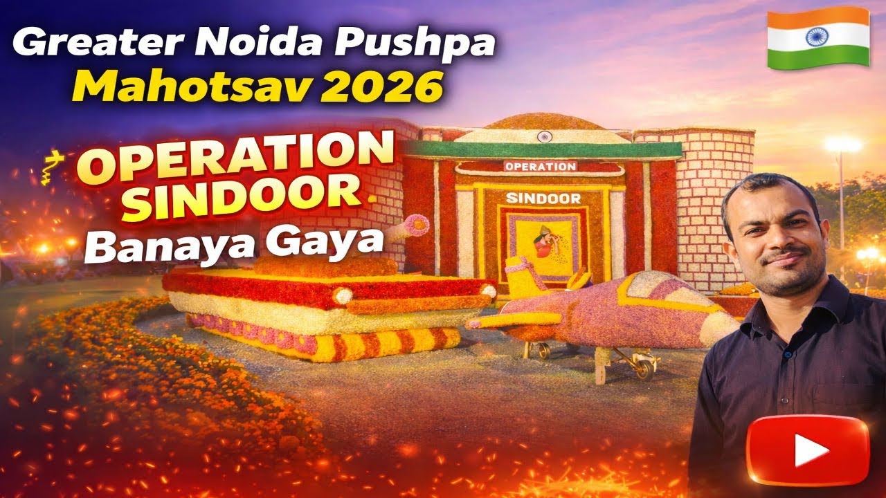 Greater noida flower show 2026 / Pushp utsav 2026 city park greater noida / flower show noida #vlog 