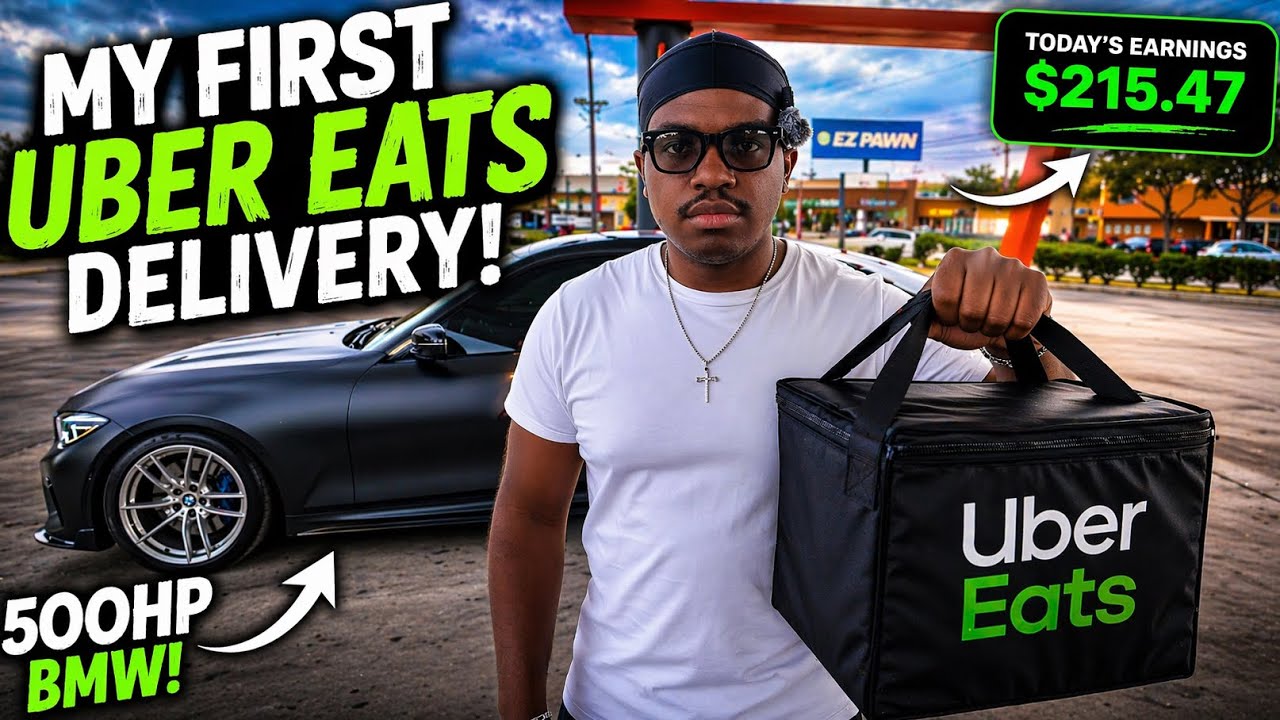 Первый день работы курьером Uber Eats!