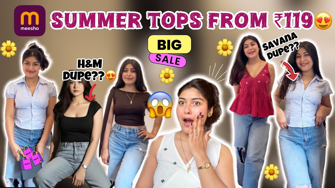 Meesho Tops Haul from ₹119 😱😍 | Trendy Summer Tops for Office, College, Vacation & Daily Wear ❤️✅