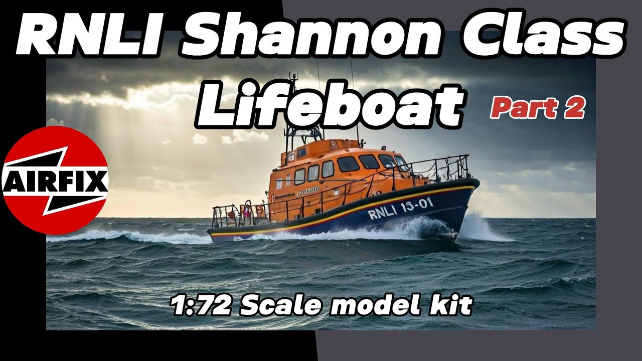 Building the Airfix RNLI Shannon Class Lifeboat – Part 2: Painting.