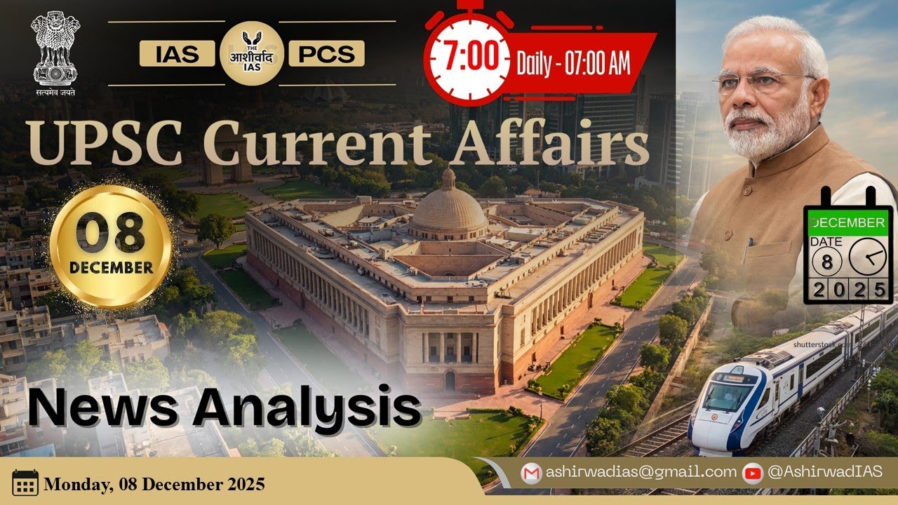 8 December Current Affairs 2025 | Current Affairs Today | Daily Current Affairs by BY PUNEET SIR
