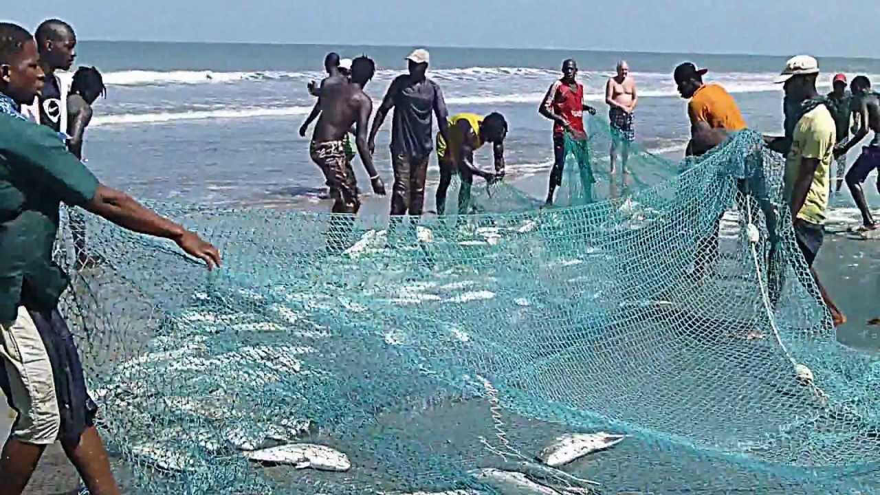 Fishing at Kunta Kinte Beach in the Gambia on Yellow Tuna