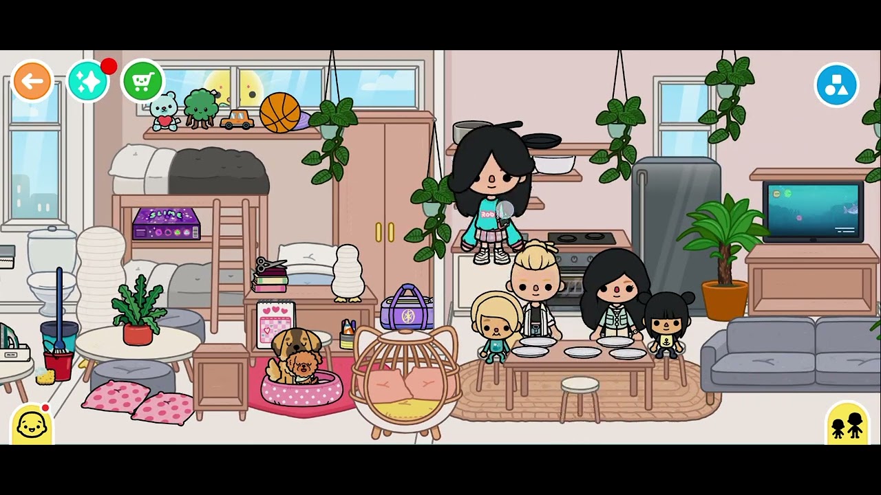 A day in toca Boca family