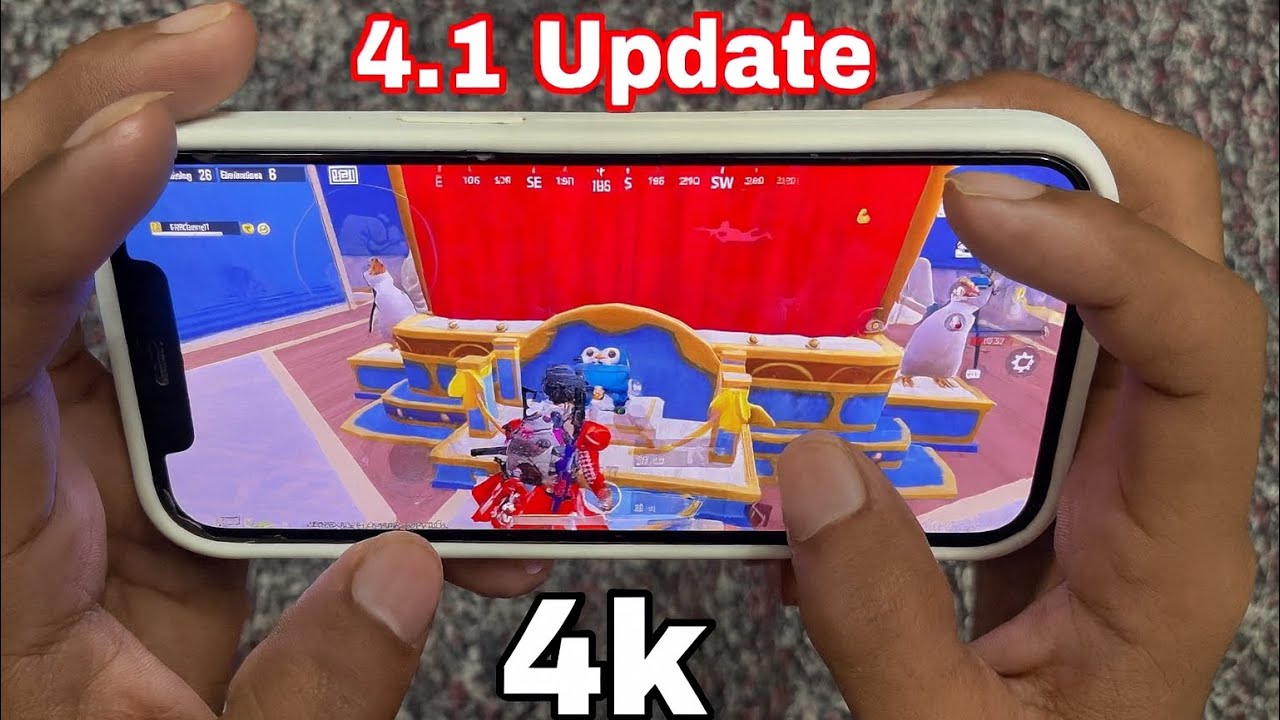 😍 iPhone 12 New Update 4.1 BGMI Handcam Gameplay And 4 Finger Claw#pubgmobile 
