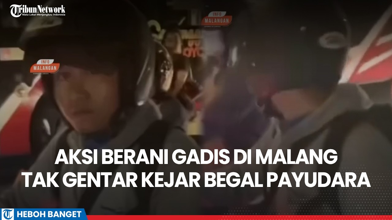 Detik-Detik Gadis Malang Tak Gentar Kejar Begal Payudara Sampai Viral, Pelaku Panik Dikepung Warga!