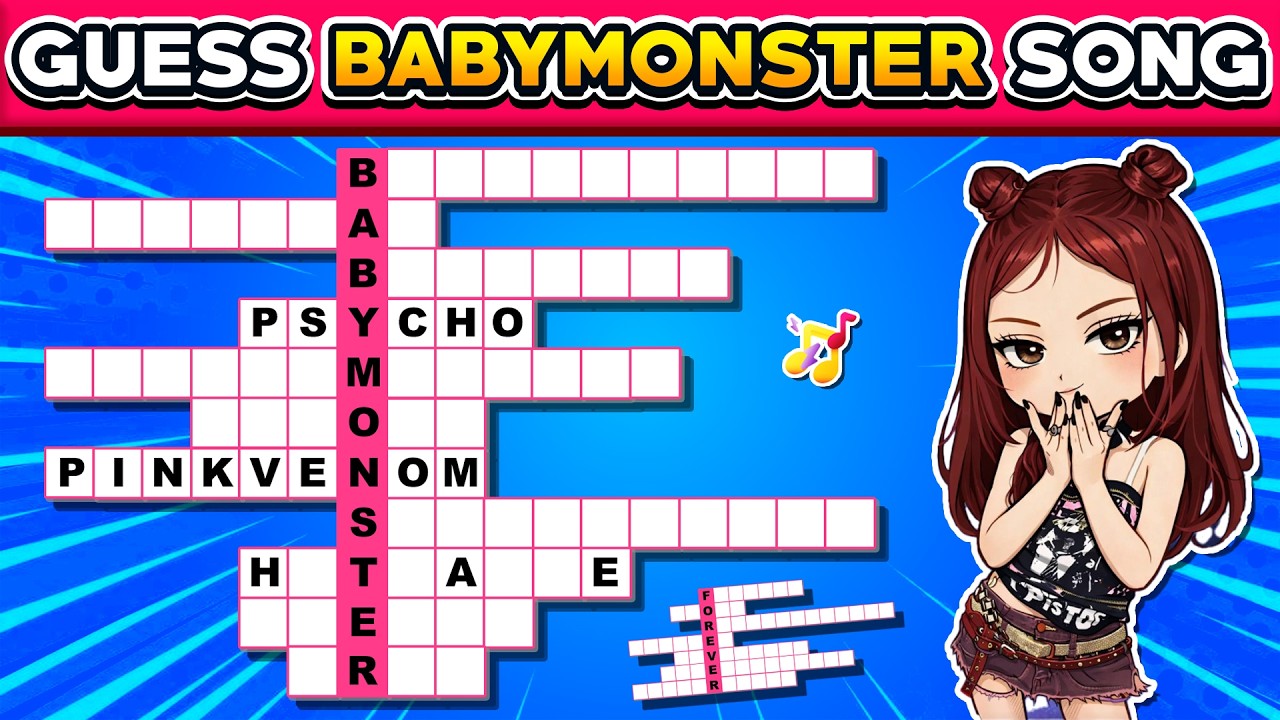 Только настоящие MONSTIZ смогут разгадать этот кроссворд 🧩 BABYMONSTER №2.