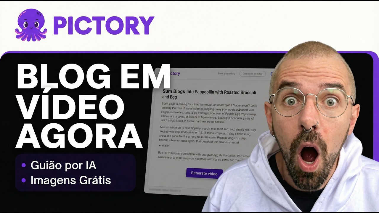 Como Transformar Blogs em Vídeos com IA (Pictory Tutorial)