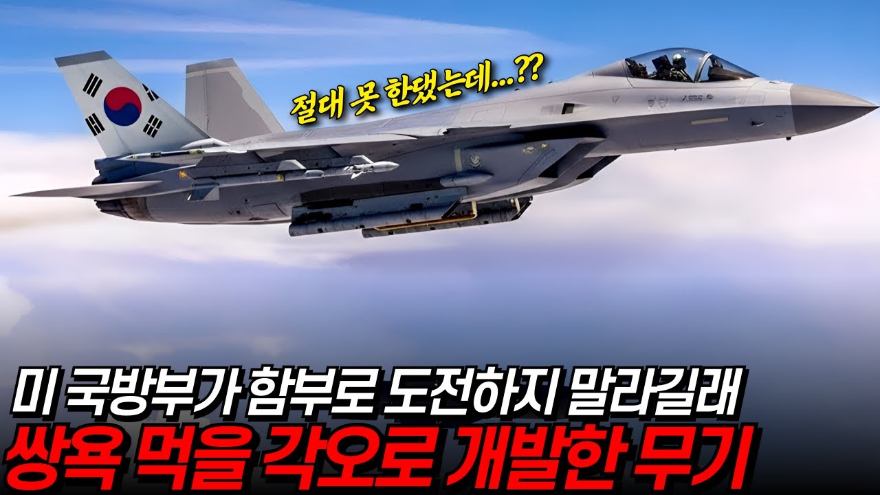 미 국방부 갑질에 한국이 쌍욕먹을 각오로 개발한 최첨단 무기 