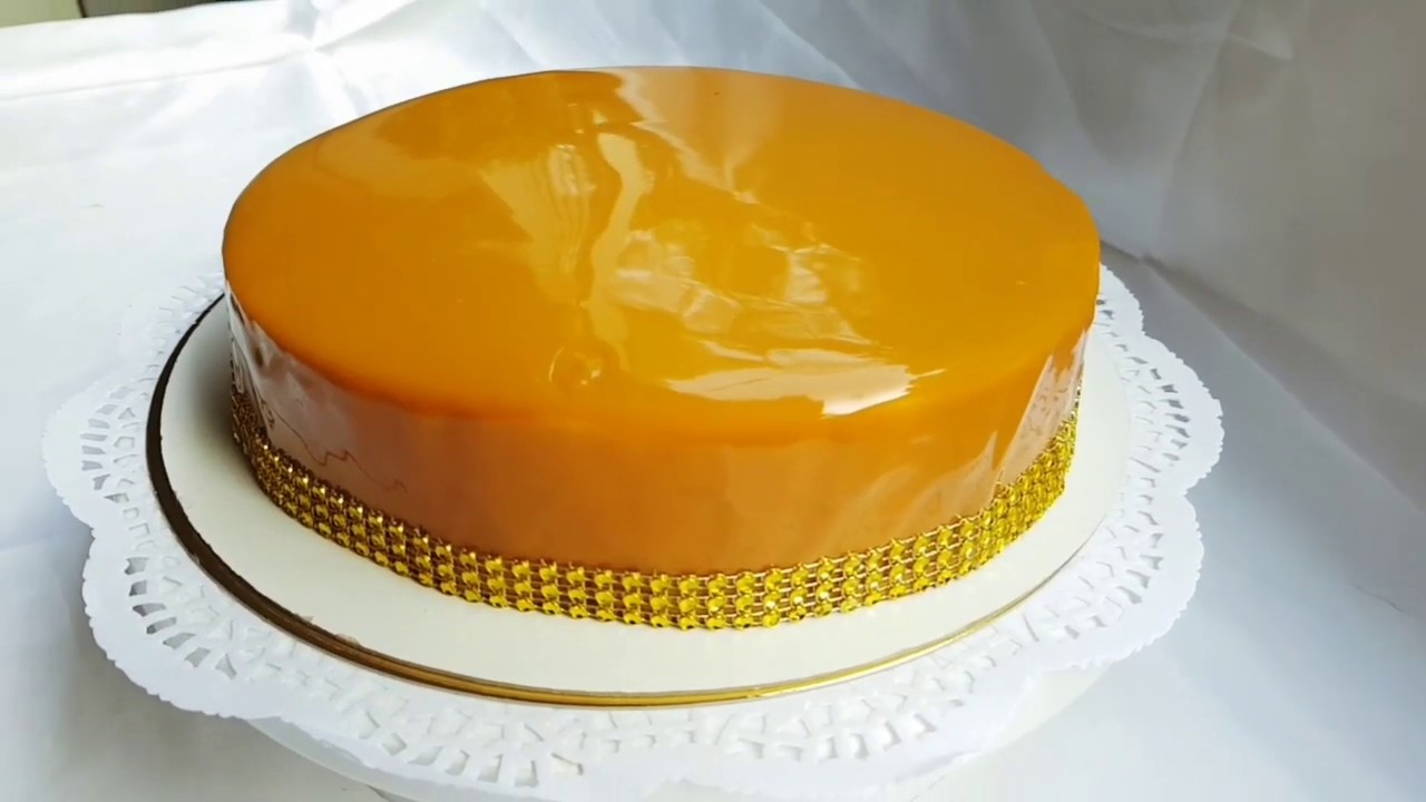Glaçage miroir au Caramel