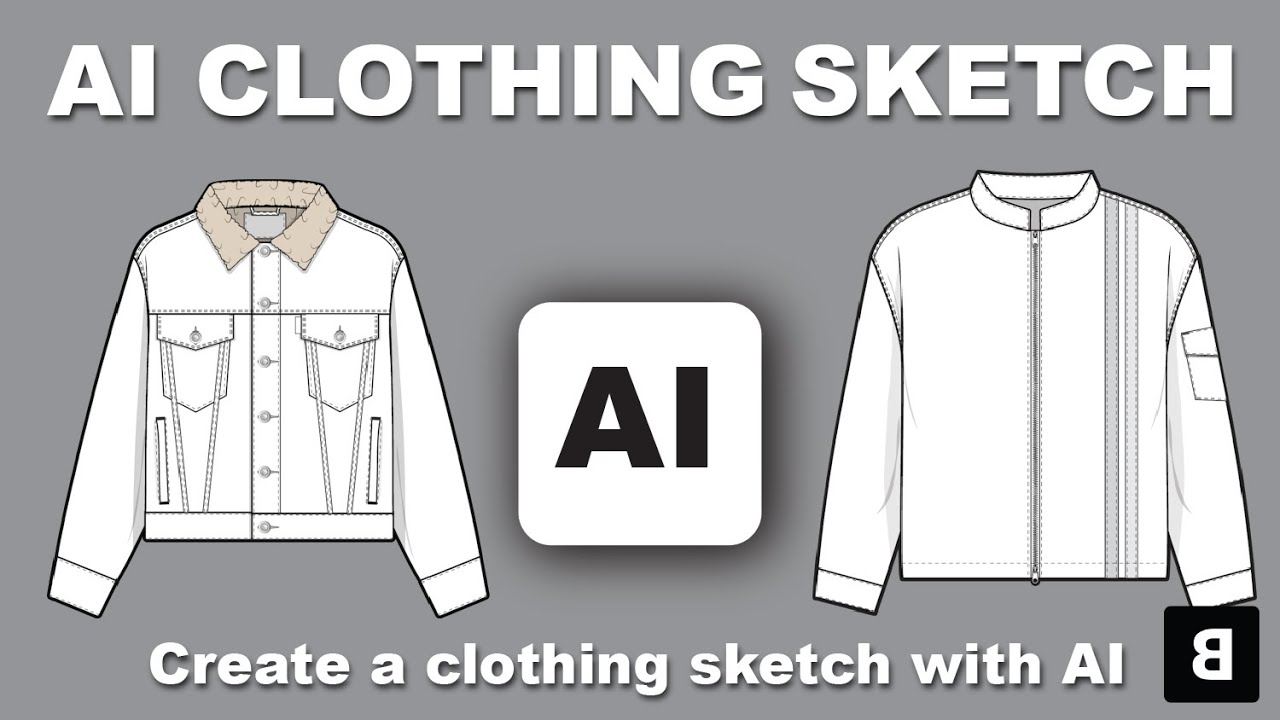 Create a clothing sketch with AI - AI Technical Clothing Sketch Generator