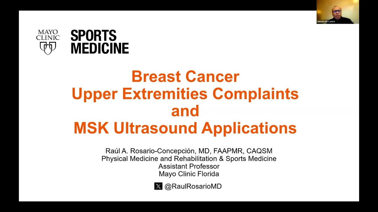 Dr. Raul Conception talks about Breast Cancer Ultrasound and MSK Issues