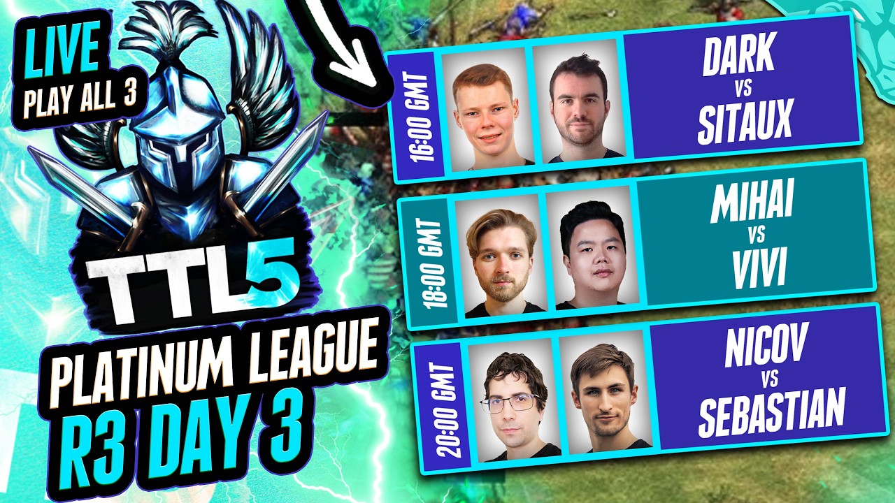 Dark vs Sitaux | Mihai vs ViVi | Nicov vs Sebastian |  Titans league Platinum Season 5 R3 Day 3