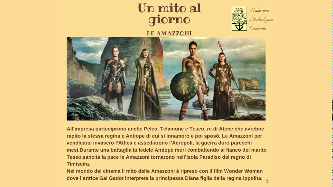 #unmitoalgiorno - Le Amazzoni