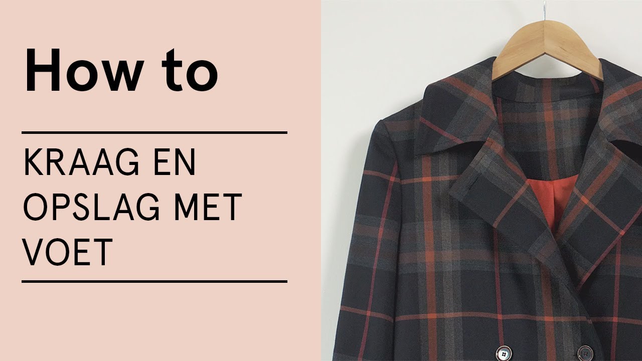 Tutorial: Kraag en opslag met voet naaien - Veritas