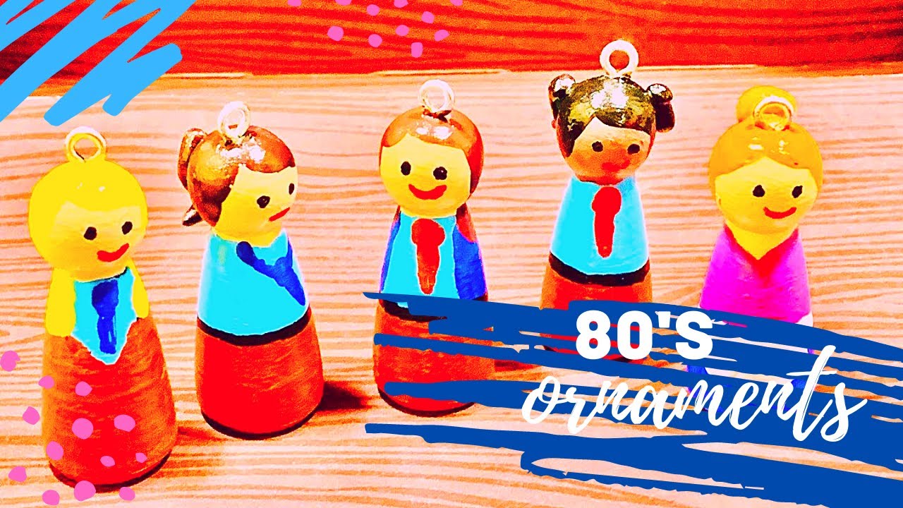 Peg Dolls for Beginners | '80s Inspired Ornaments