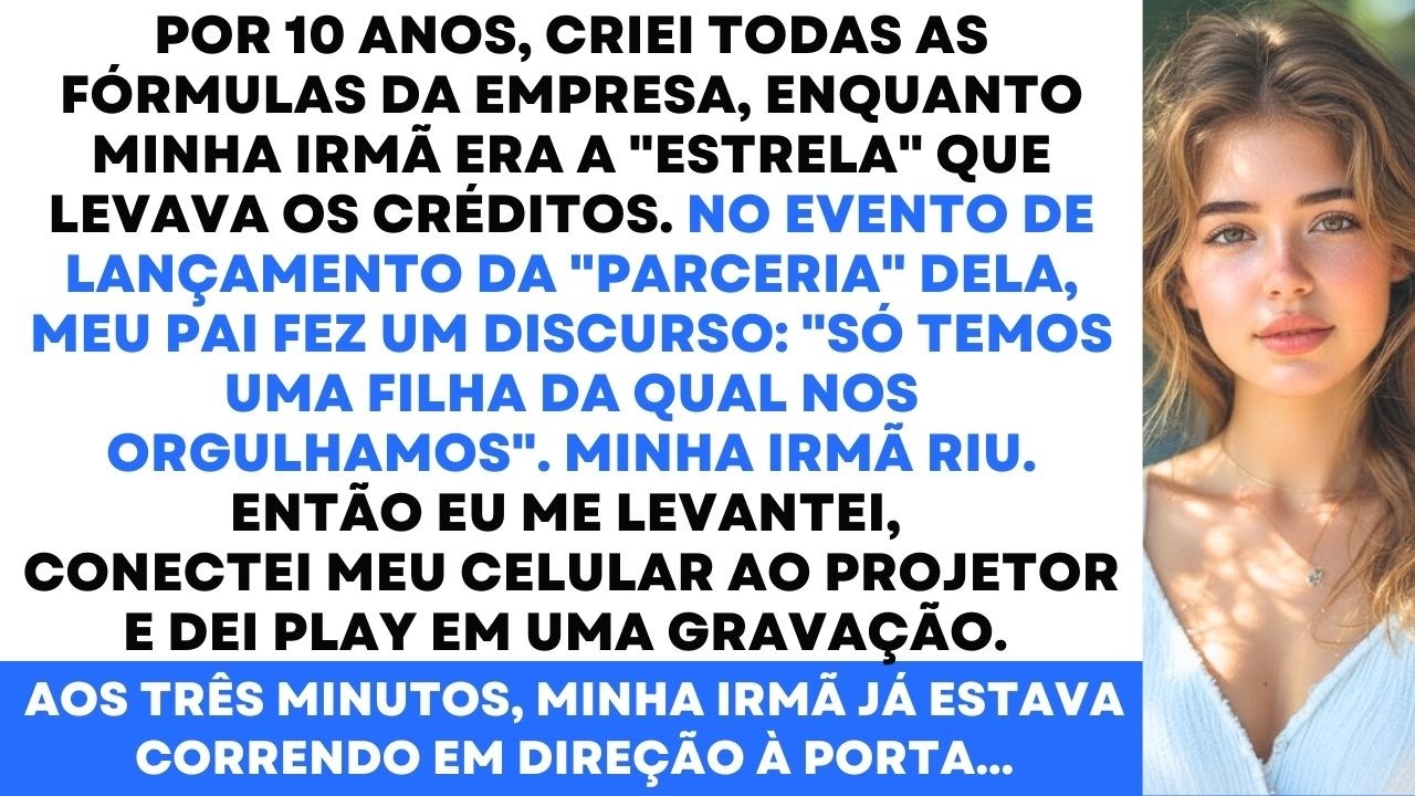 Por 10 Anos Minha Irmã Roubou Meu Trabalho E Me Chamou De 